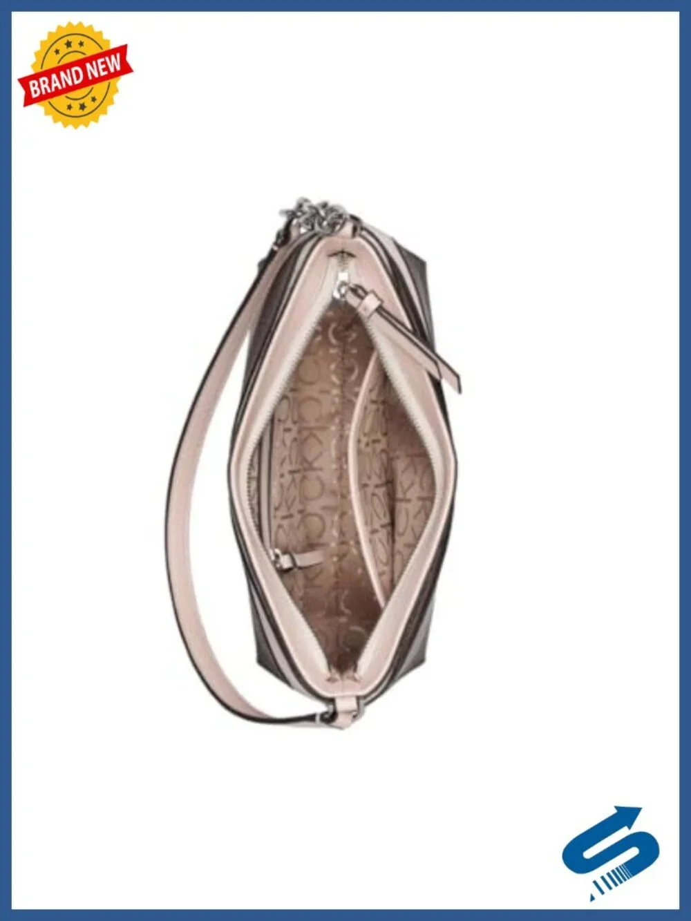 Vegan Leather Hobo Shoulder Bag with Chain Detail